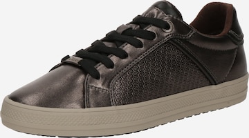 Baskets basses s.Oliver en argent : devant