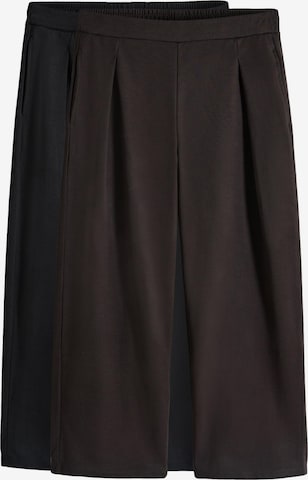 ruda The Set Plačios klešnės Klostuotos kelnės: priekis