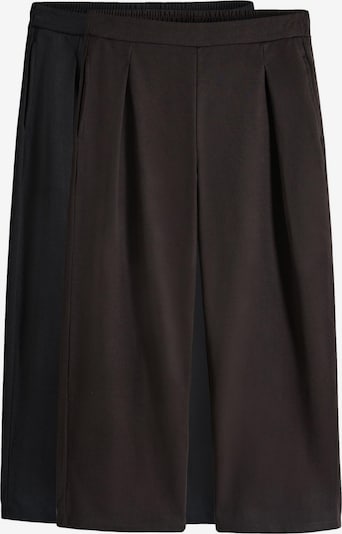 The Set Hose in dunkelbraun / schwarz, Produktansicht