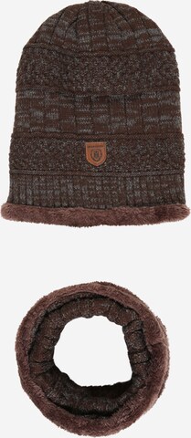 INDICODE JEANS Beanie 'Siracusa' in Brown: front