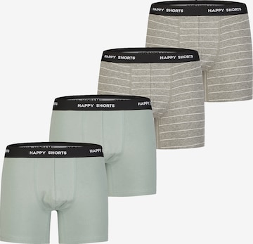 Happy Shorts Retro Boxer ' Classic ' in Grau: Vorderseite
