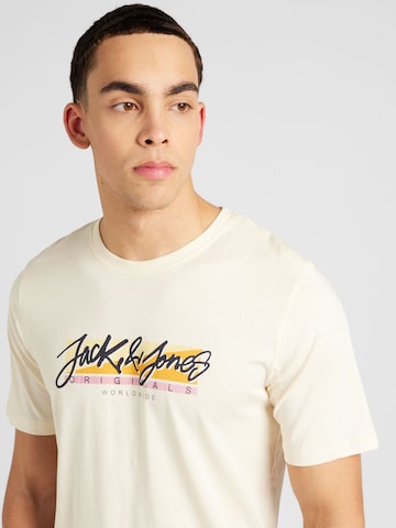 JACK & JONES Koszulka 'TAMPA' w kolorze beżowy
