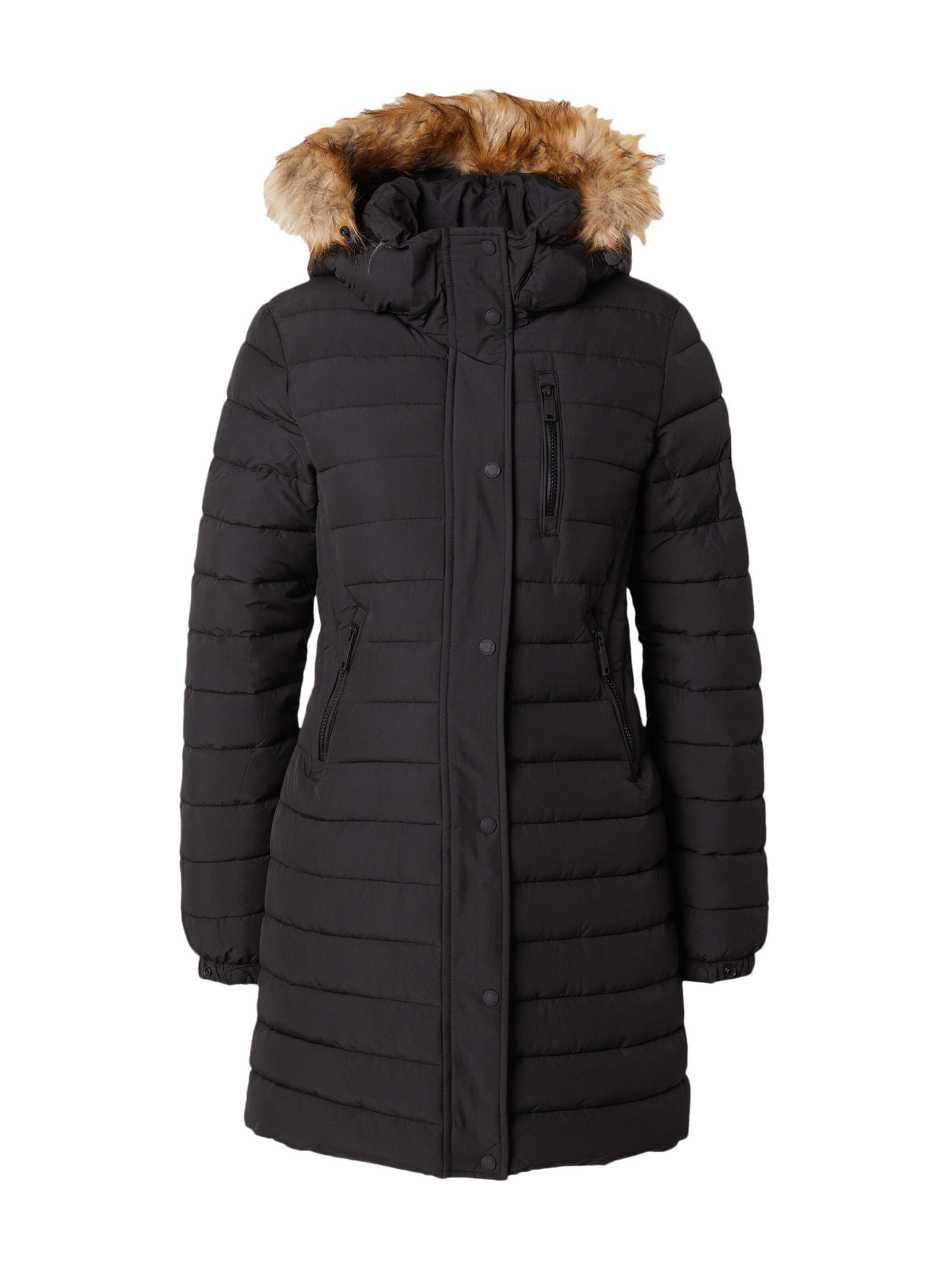 Manteau d’hiver 'Fuji' Superdry & Co en noir : devant