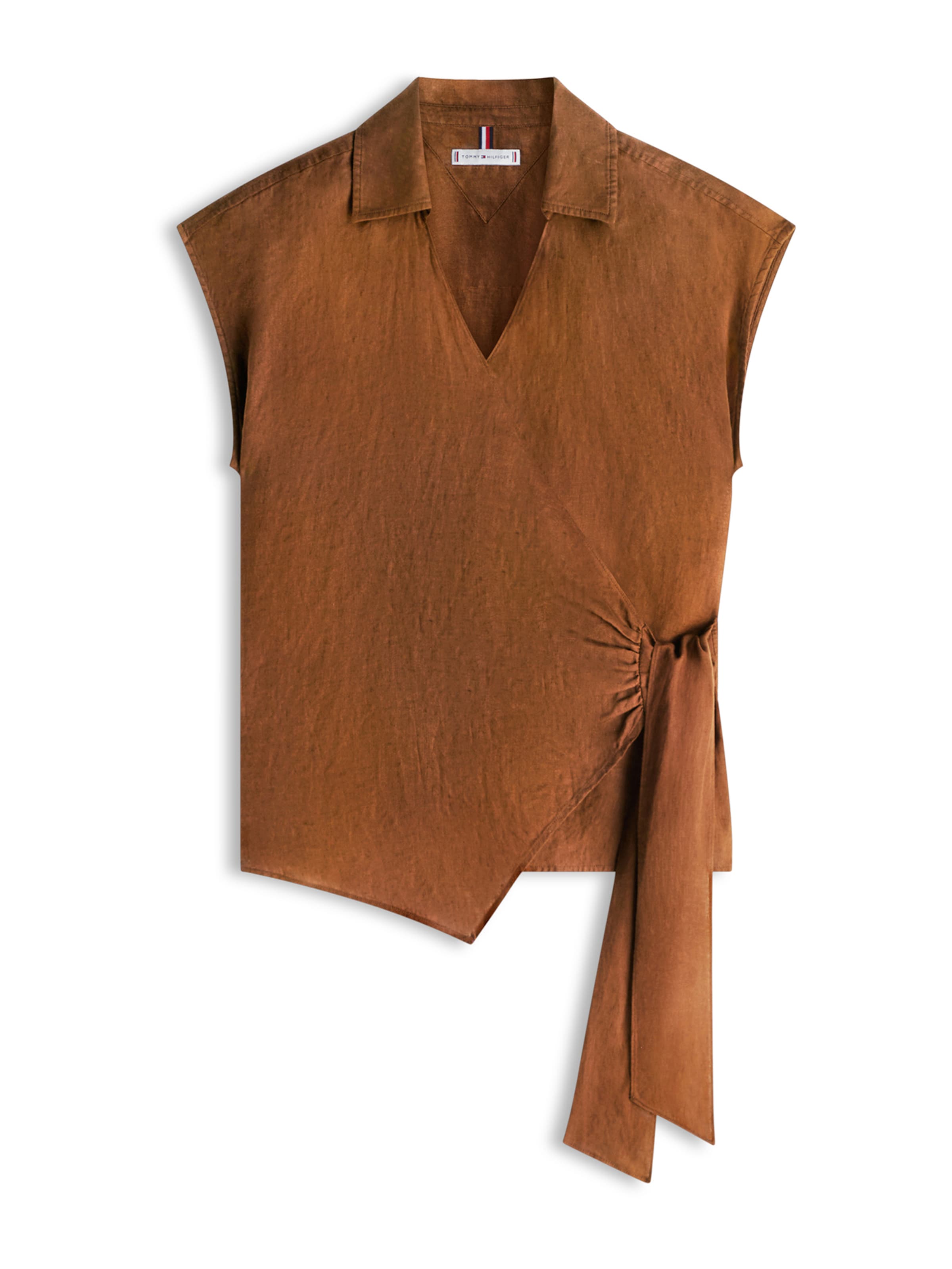 TOMMY HILFIGER Blouse in Bruin: voorkant