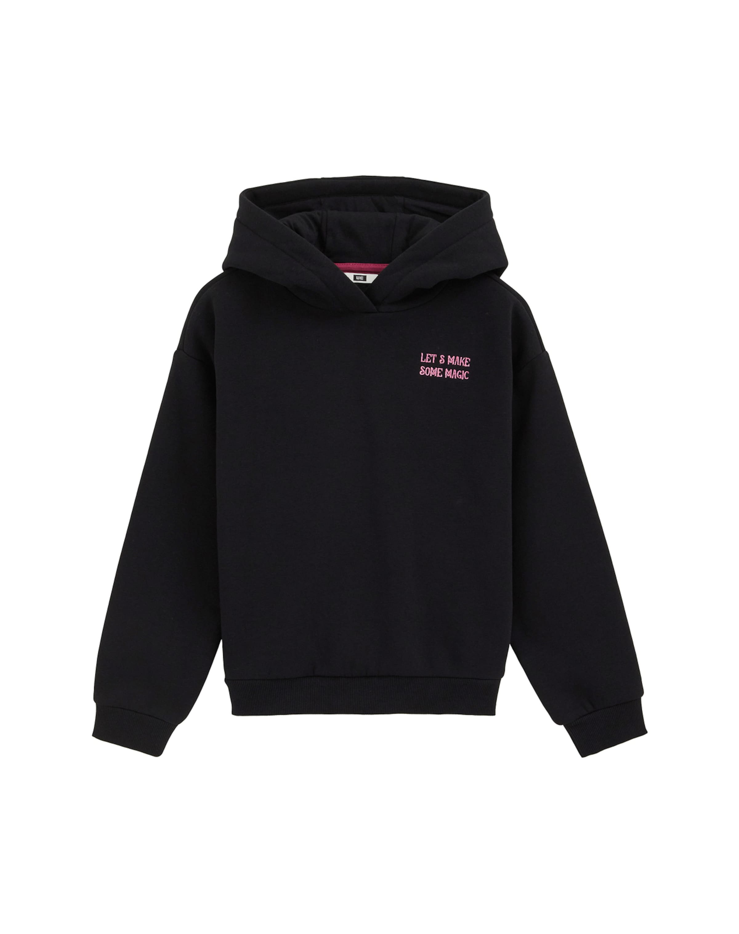 WE Fashion Sweatshirt in Black: front
