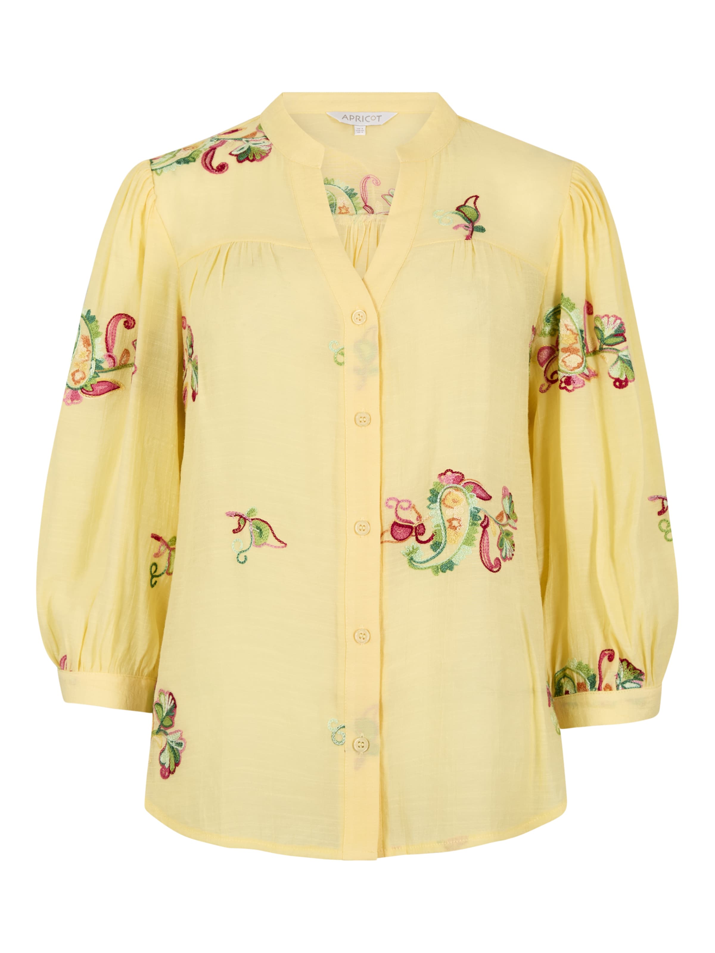 Chemisier ' ' Apricot en jaune : devant
