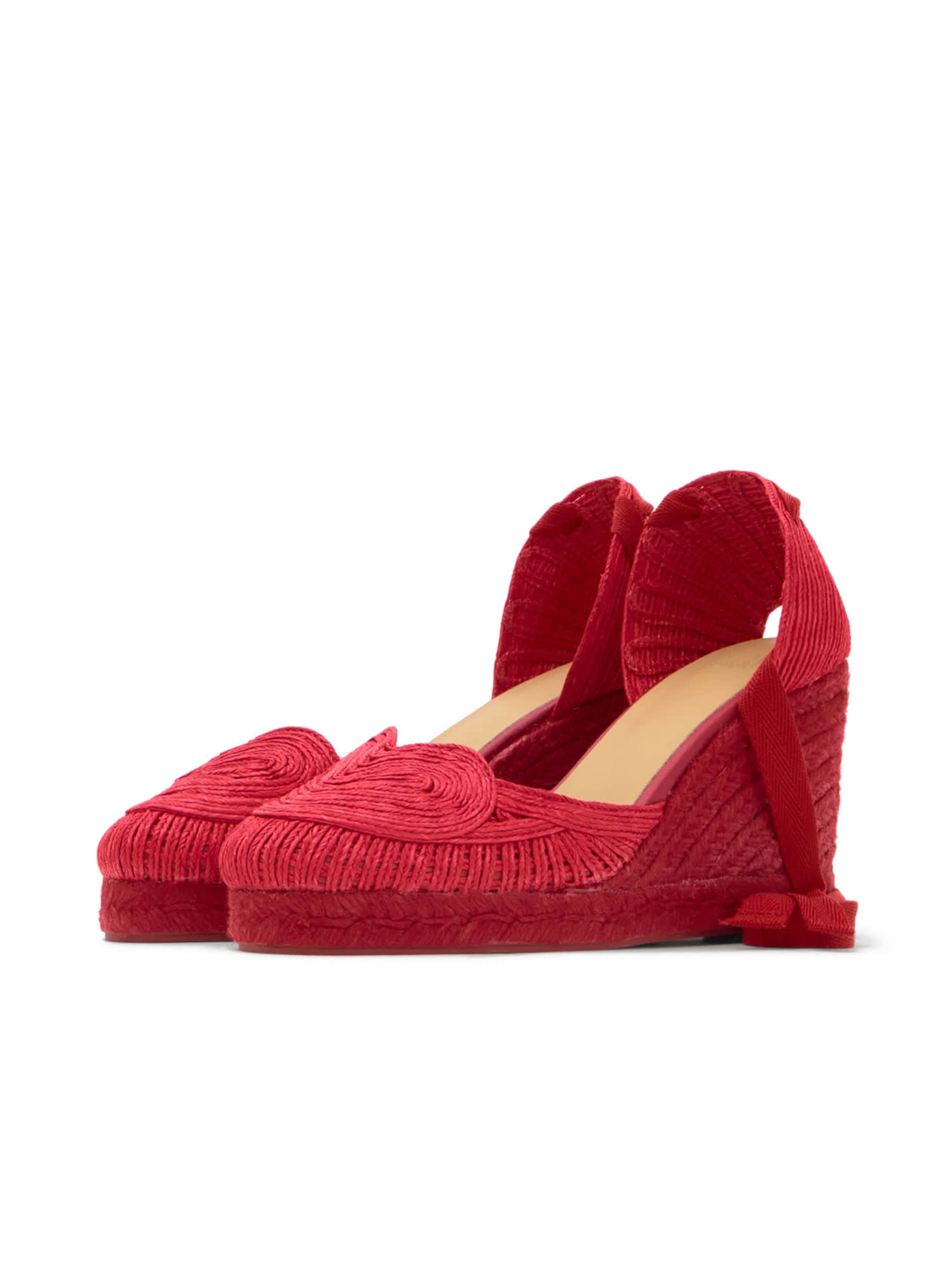 Castañer Espadrilky 'Cacia' - Červená