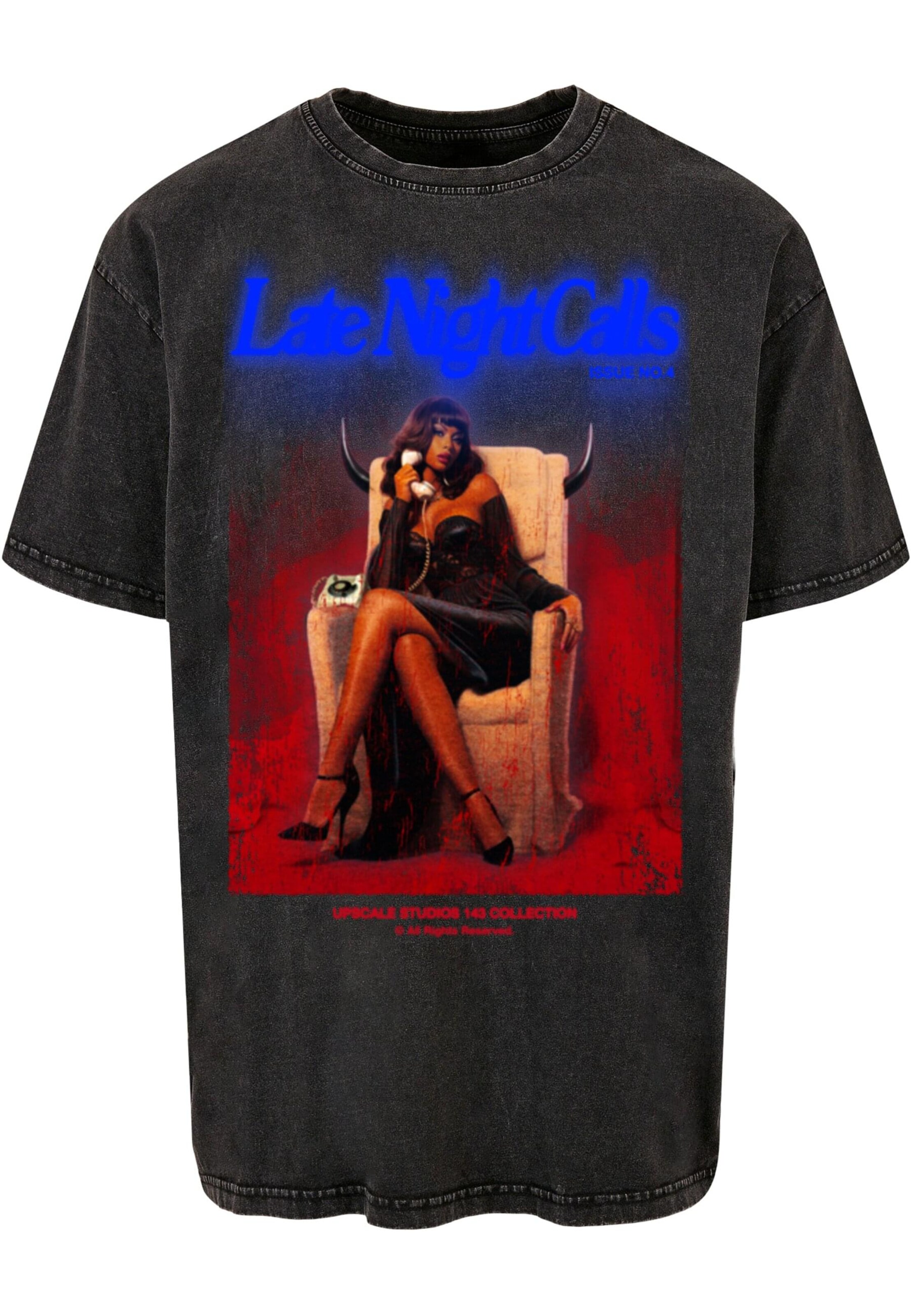 T-Shirt MT Upscale en noir : devant