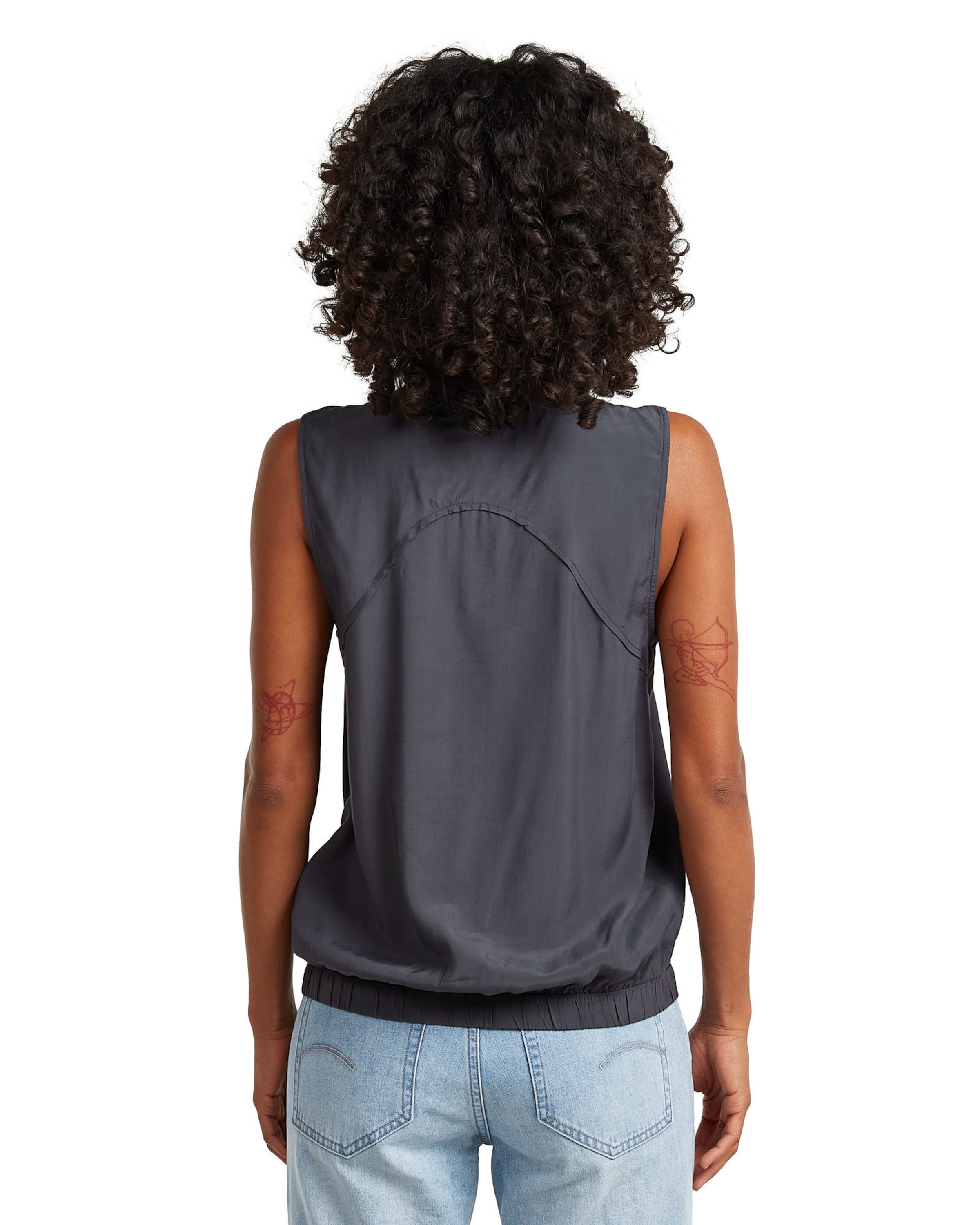 G-STAR Shirt 'Sleeveless Top' in Grey