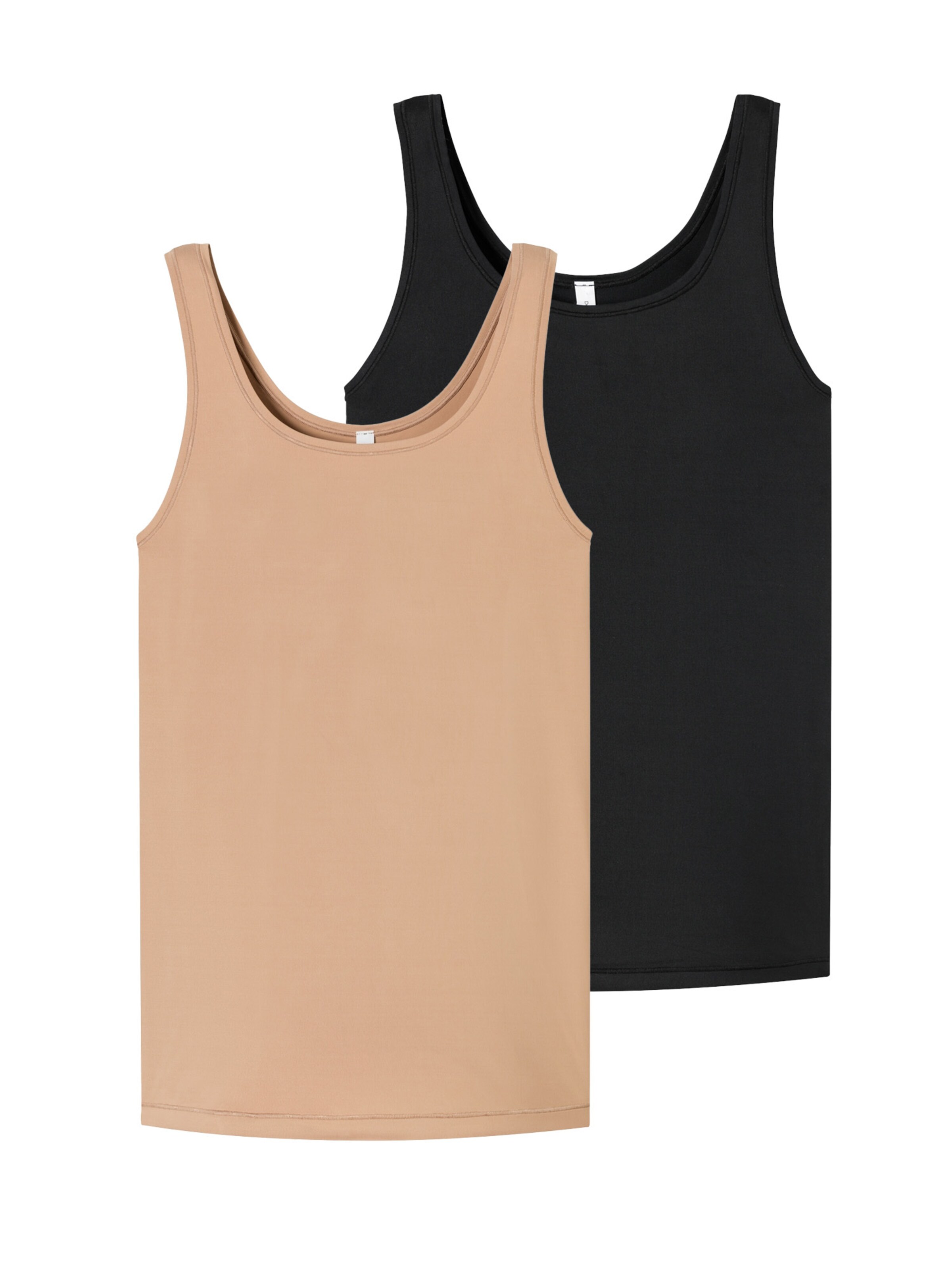 SCHIESSER Onderhemd ' Trägertop - Unique Micro ' in Beige: voorkant