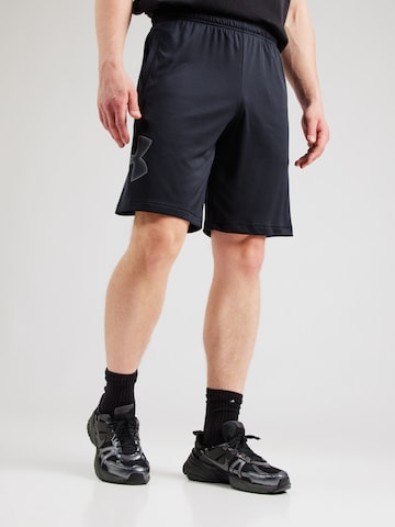 UNDER ARMOUR Loosefit Urheiluhousut värissä musta: etupuoli