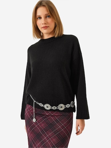 Bianco Lucci Trui in Zwart: voorkant