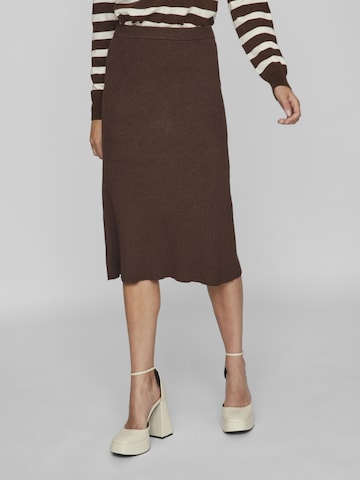 VILA Skirt 'Comfy' in Brown: front