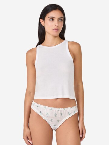 ETAM String 'Treffle' in Weiß: Vorderseite