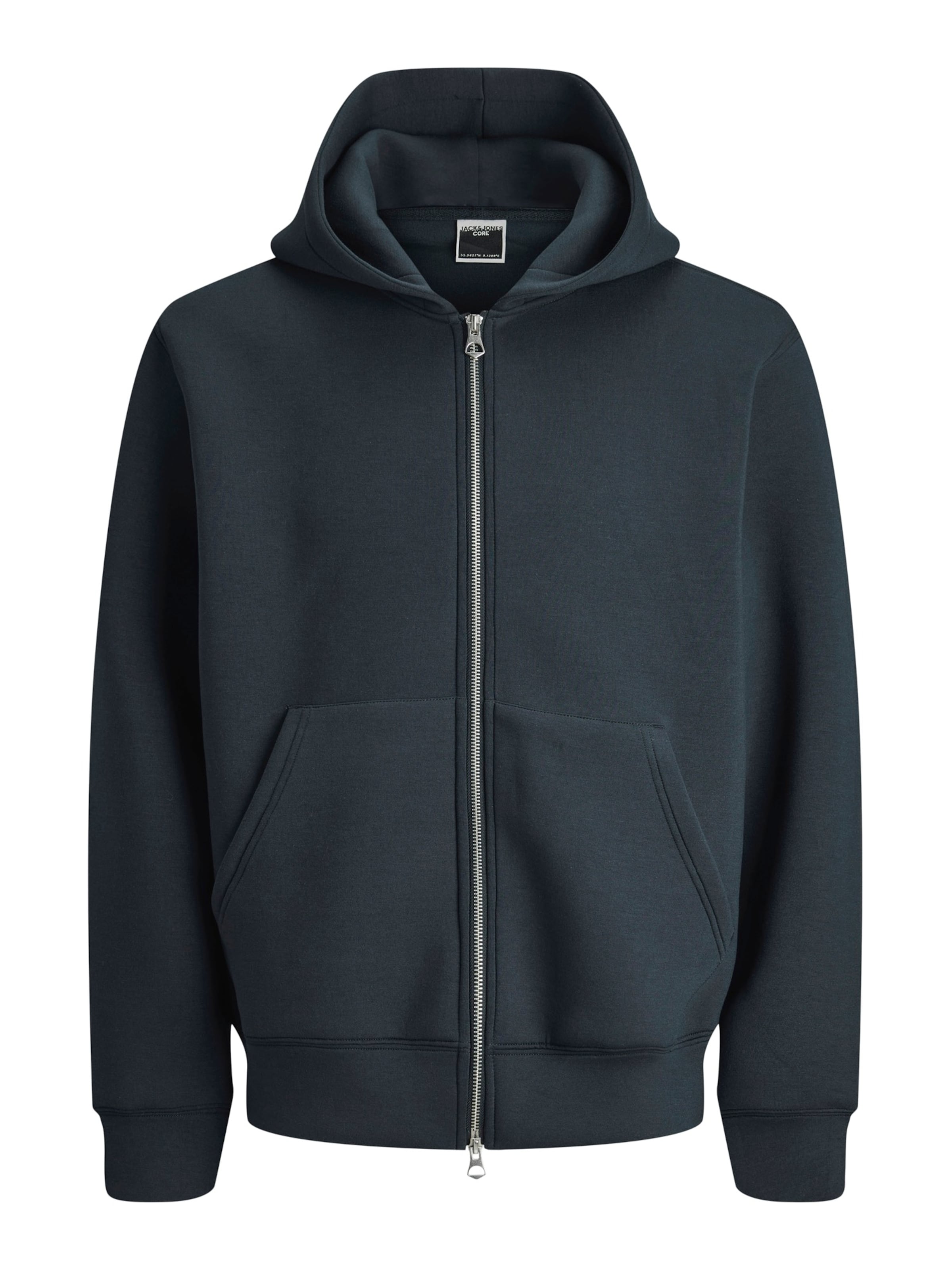 Jack & Jones Junior - Sudadera con cremallera en azul: frente