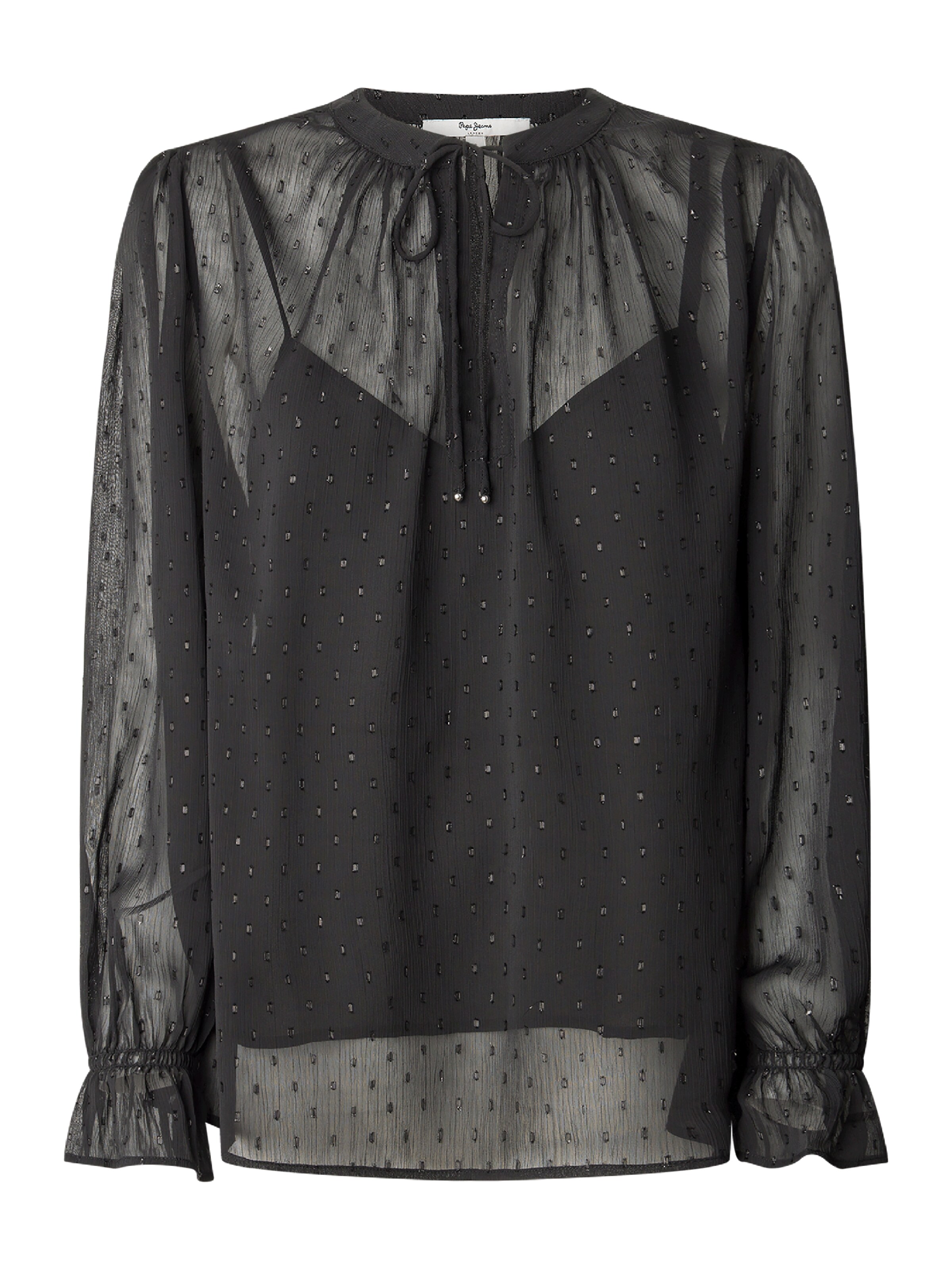 Pepe Jeans Blúzka 'ADDISON' - Čierna: predná strana