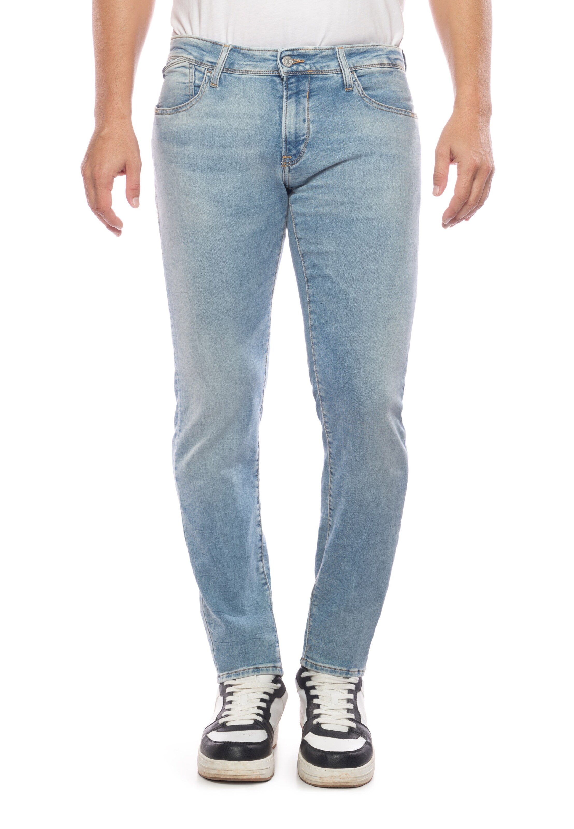 Le Temps Des Cerises Regular Jeans in Blau: Vorderseite