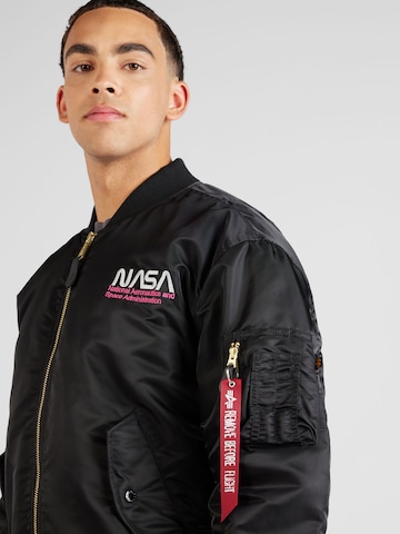 ALPHA INDUSTRIES Přechodná bunda 'NASA Skylab' – černá