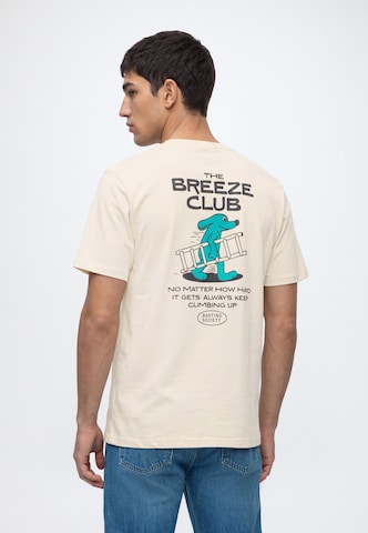 Kaotiko Shirt 'CLIMBING RAT' in Beige: front