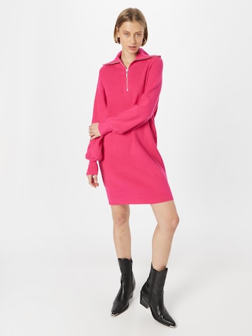 Y.A.S Gebreide jurk 'Dalma' in Roze: voorkant