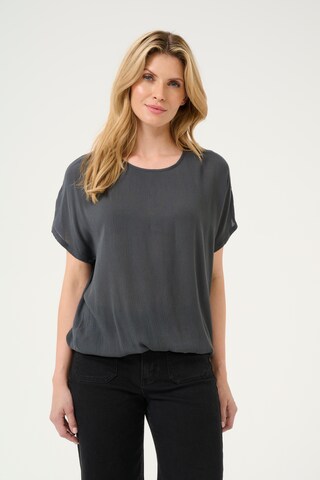 Kaffe Blouse in Grijs: voorkant