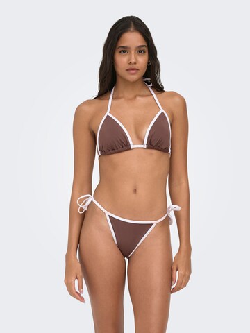 ONLY Triangle Bikini 'ONLMarseille' in Brown: front