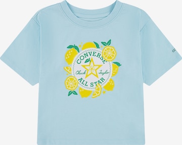 mėlyna CONVERSE Marškinėliai 'SPRING CITRUS LEMON': priekis