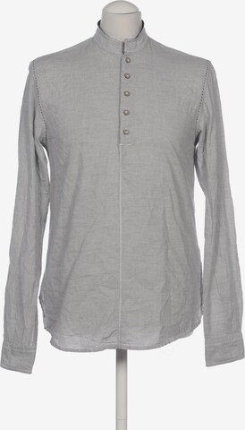 Desigual Button Up Shirt in S in Grey: front