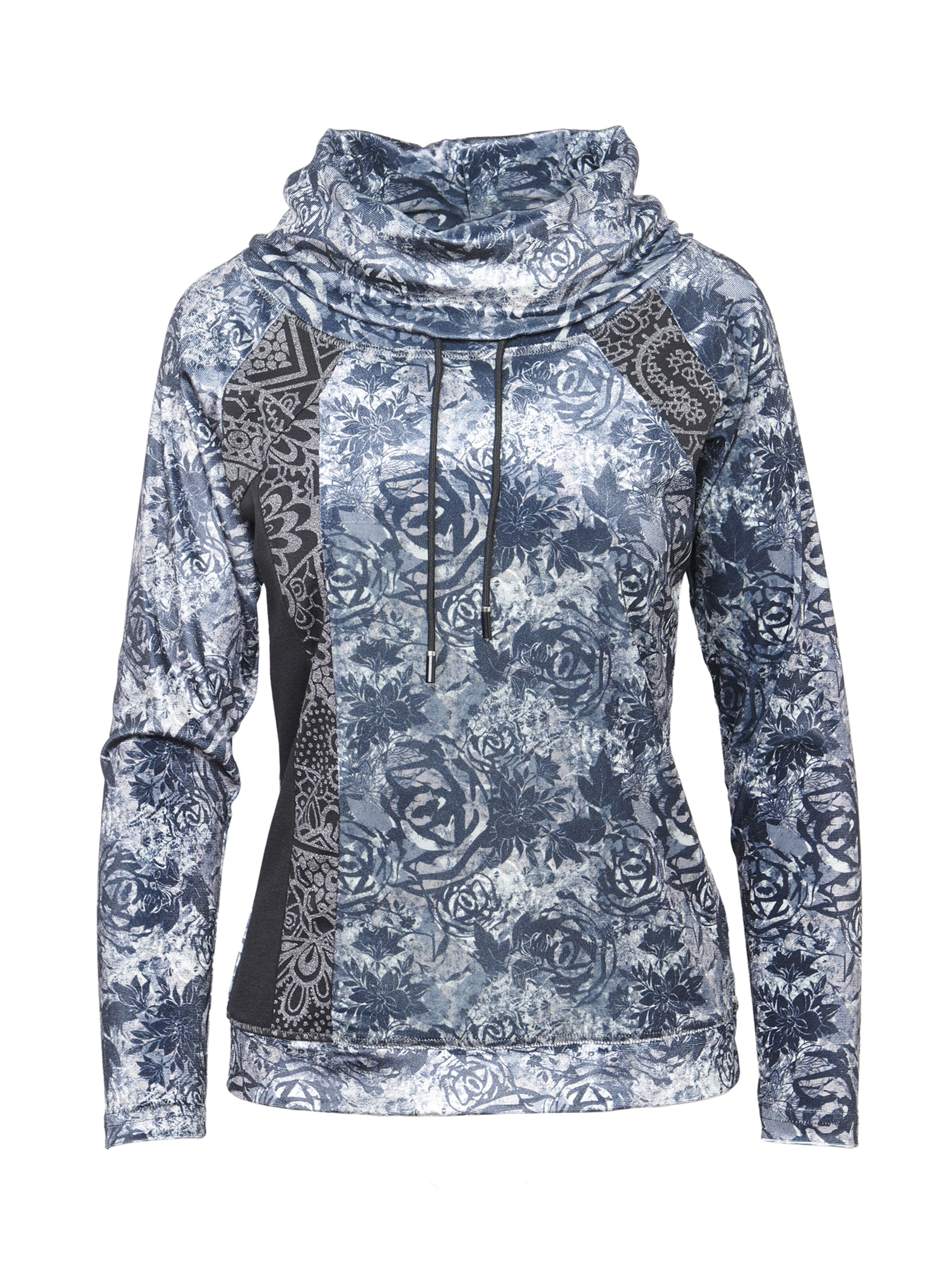 KOROSHI Mikina - modrá / šedá / bílá, Produkt