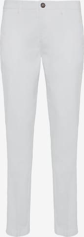Pantalon chino Boggi Milano en blanc : devant