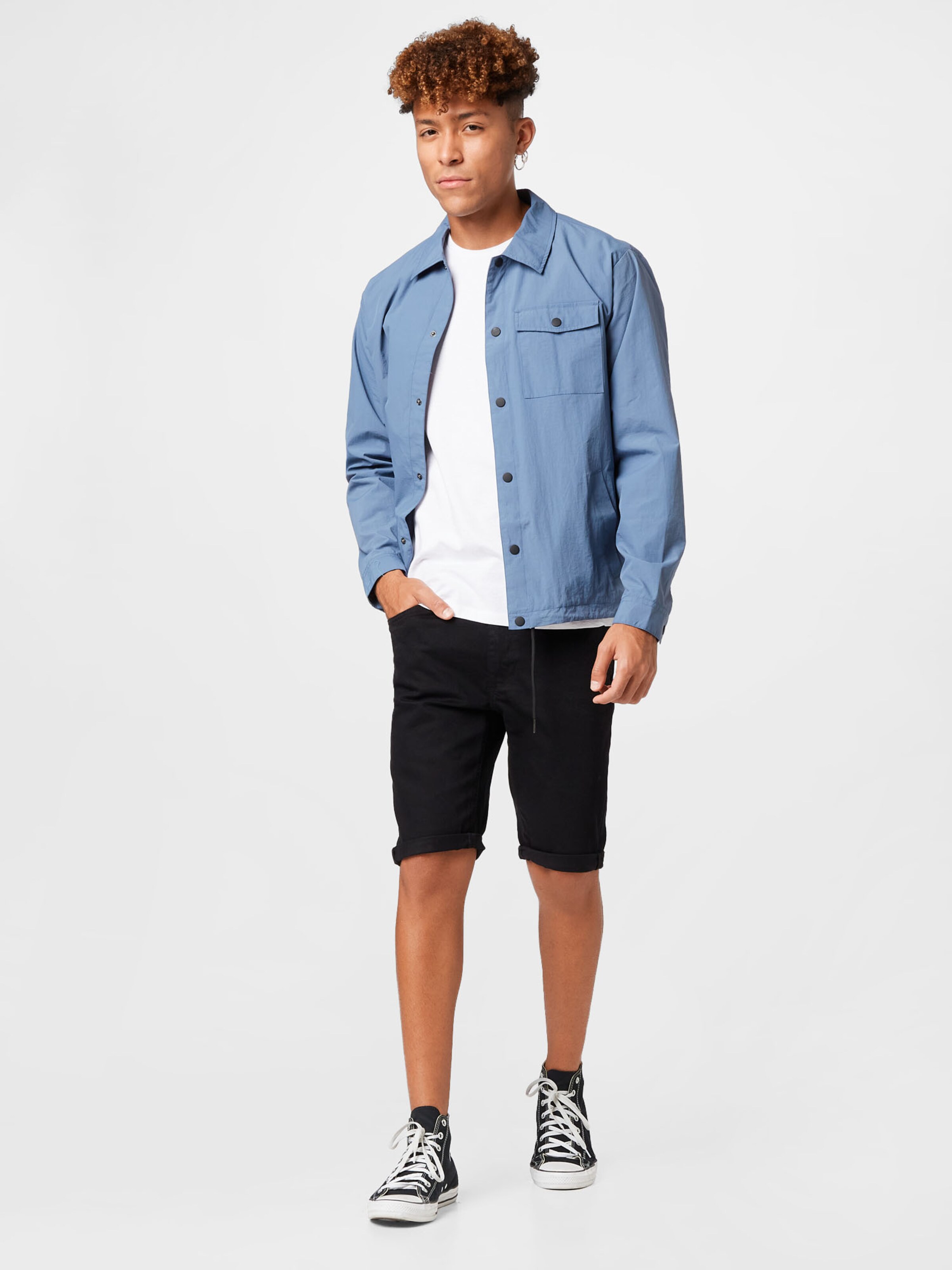BURTON MENSWEAR LONDON Between Season Jacket in Smoke Blue ABOUT YOU