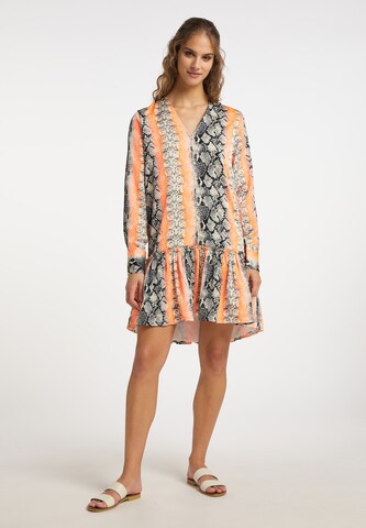 IZIA Shirt Dress in Orange