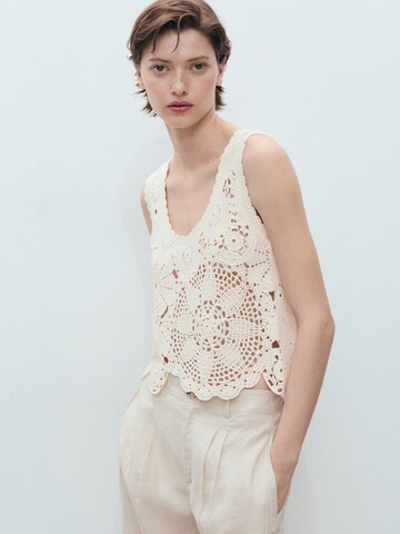 MANGO Top 'GARDEN' in Beige: Vorderseite