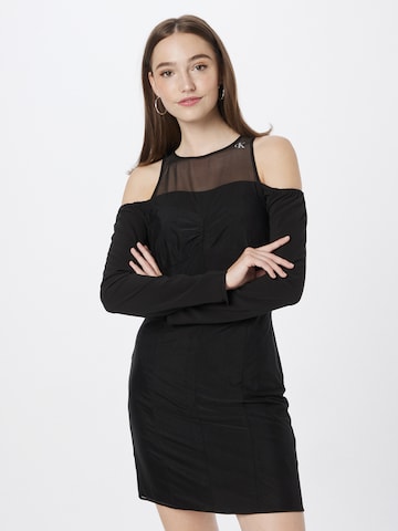 Calvin Klein Jeans Kleid in Schwarz: predná strana