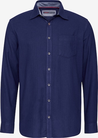 PADDOCKS Regular Fit Hemd in Blau: Vorderseite