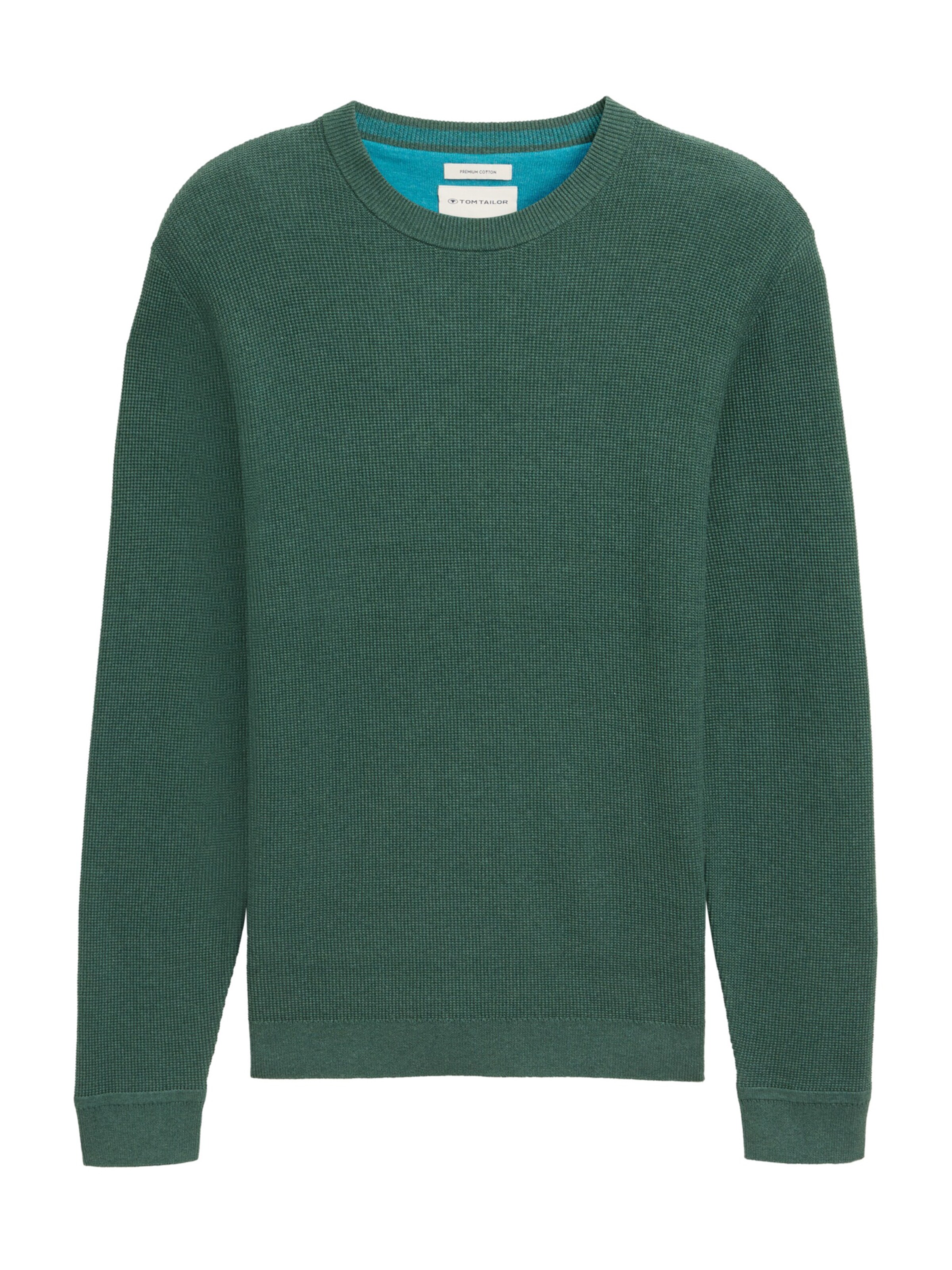 TOM TAILOR Свитер в Зеленый: спереди