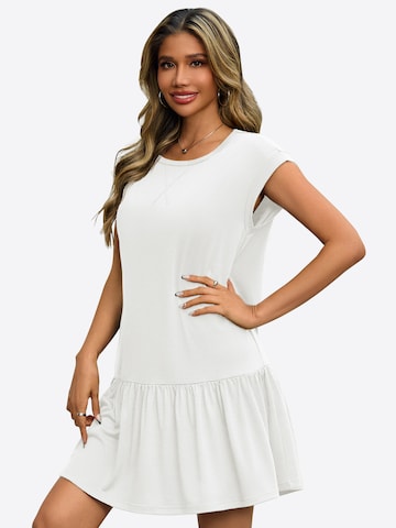 Imily Bela - Vestido en blanco: frente