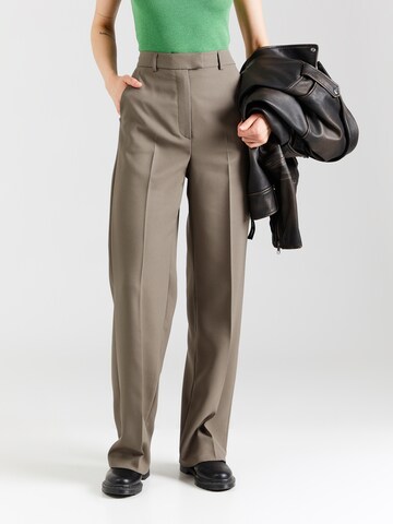 TAIFUN Regular Pleated Pants in Grey: front
