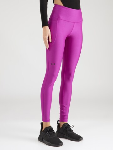 Skinny Pantaloni sportivi di UNDER ARMOUR in lilla: frontale