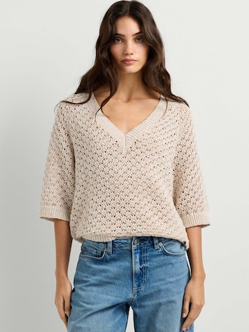 Pepe Jeans Sweater 'Amber' in Beige: front