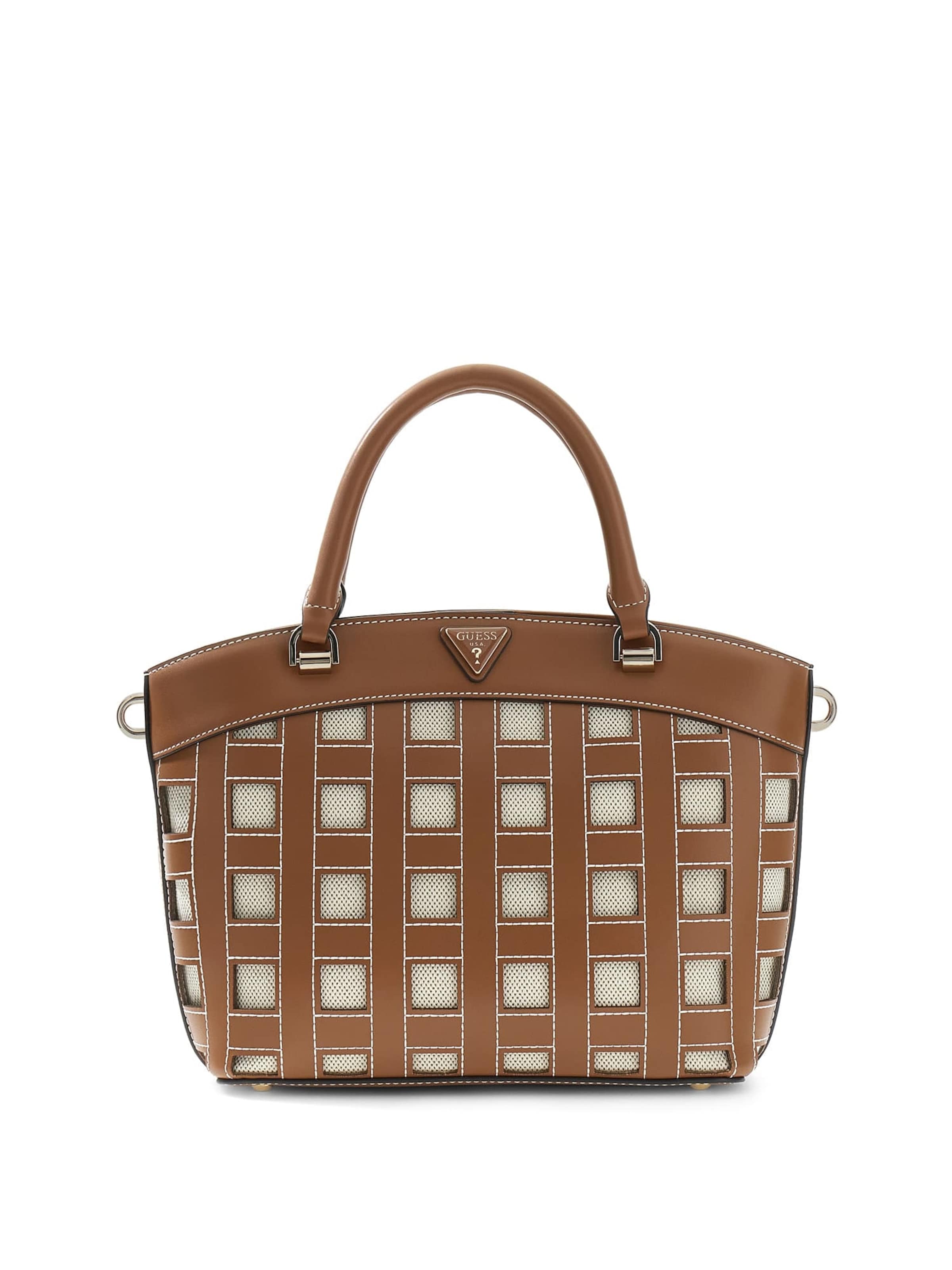 GUESS Handtasche 'Frankie' in One Size in ecru / karamell, Produktansicht