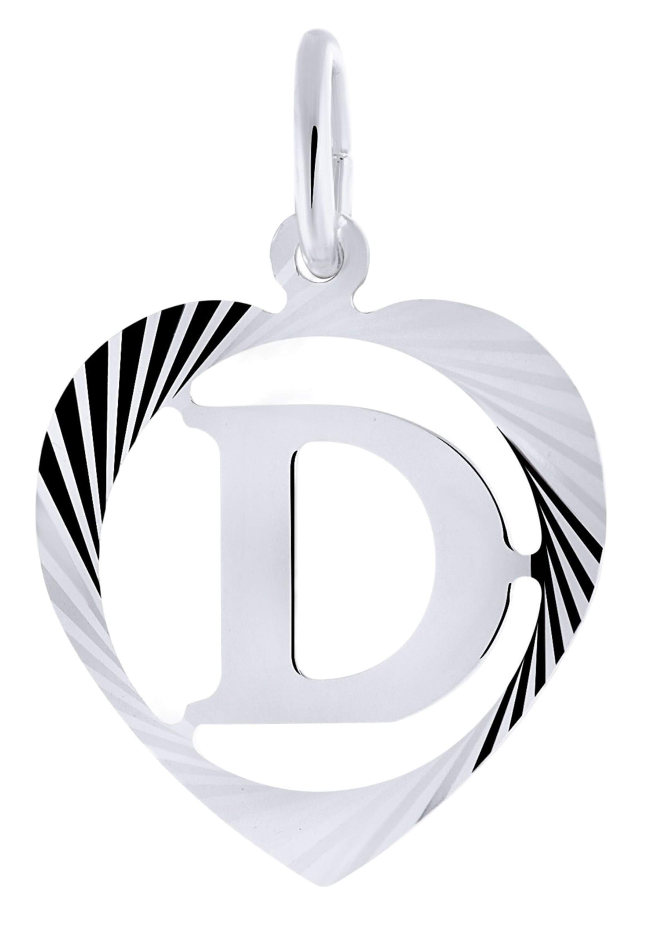 Lucardi Pendant in Silver: front