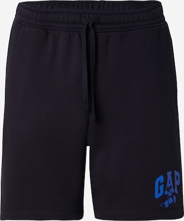 GAP Regular Trousers 'DISNEY X GAP' in Black: front