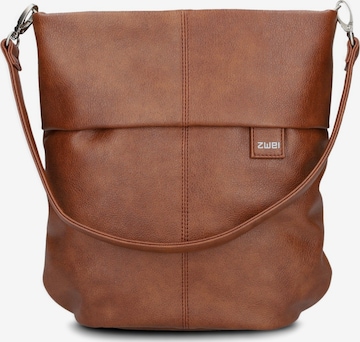 ZWEI Handbag 'MADEMOISELLE.M M90' in Brown: front