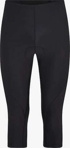 ZIENER Skinny Workout Pants 'NUCIA X-FUNCTION' in Black: front