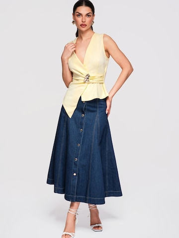 Ombre Blouse in Geel