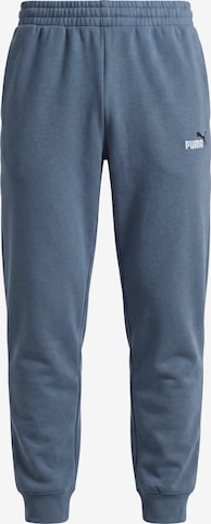 PUMA Tapered Sports trousers 'ESS No. 1' in Blue: front