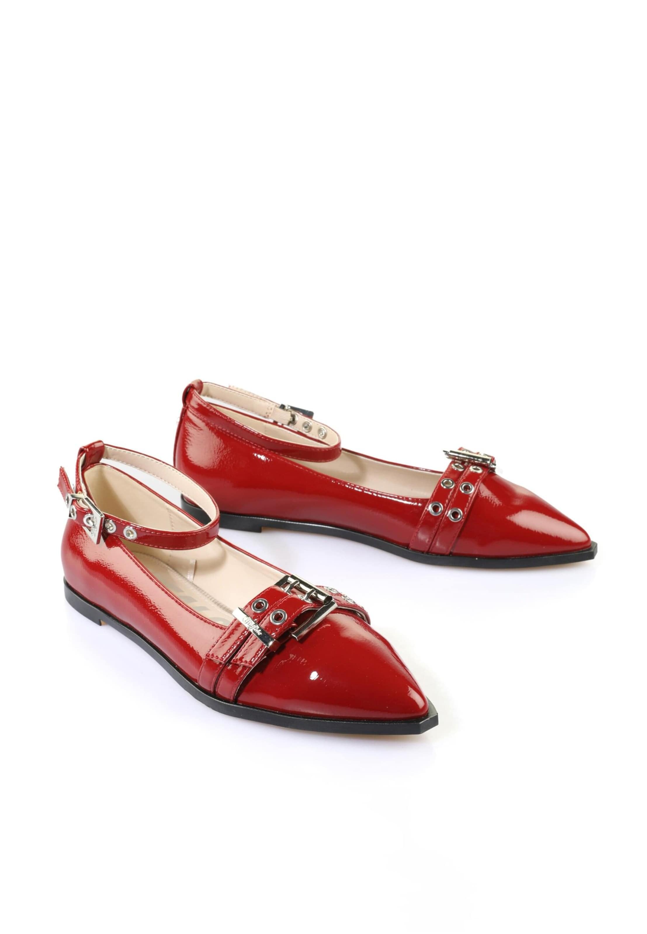 Ballerines à lanières BUFFALO en rouge