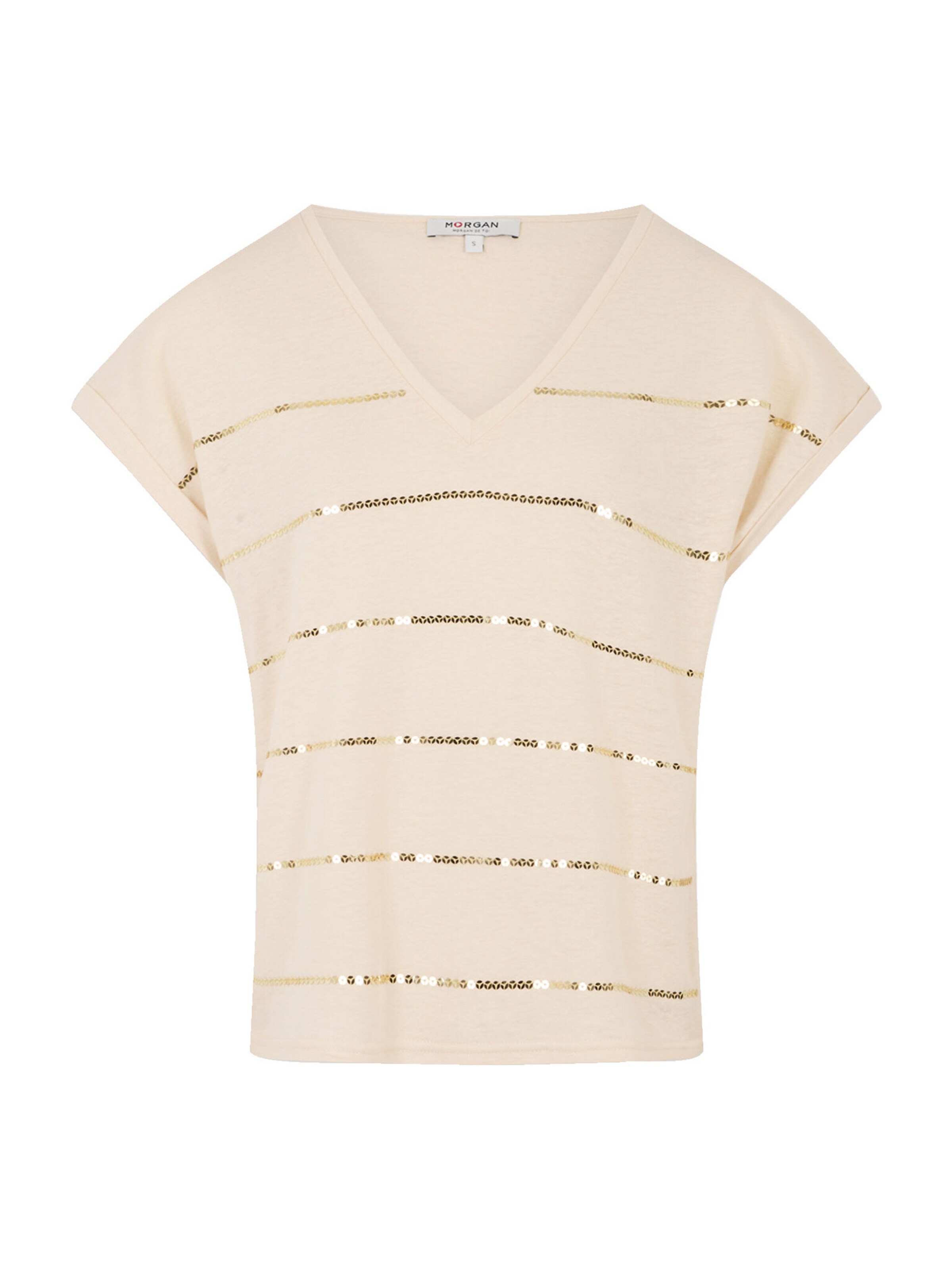 Morgan T-Shirt in Beige: Vorderseite