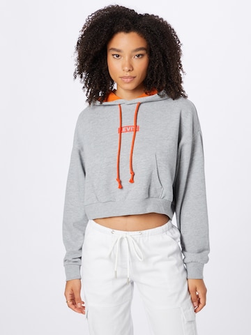 LEVI'S ® Sweatshirt 'Graphic Laundry Hoodie' in Grijs: voorkant
